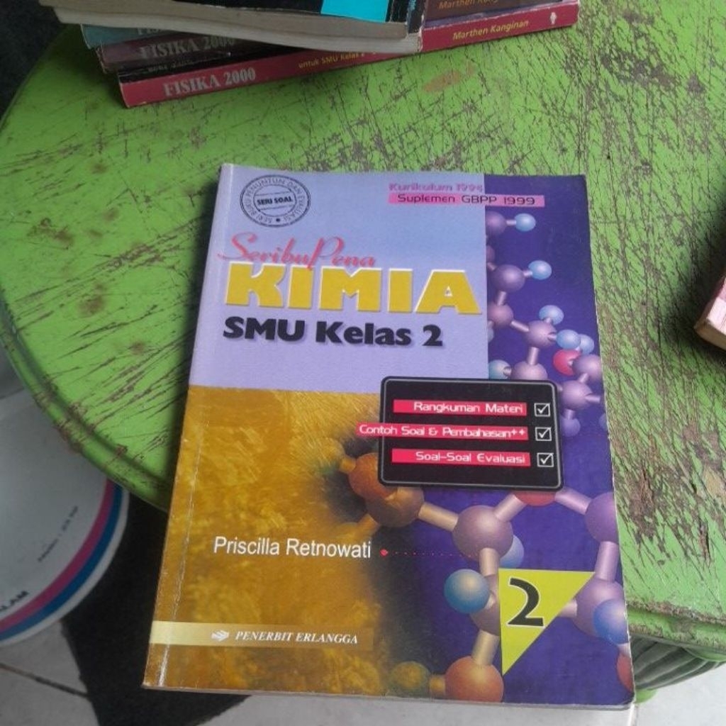 BUKU SERIBU PENA KIMIA SMA KELAS 2 KURIKULUM 1994 PENERBIT ERLANGGA