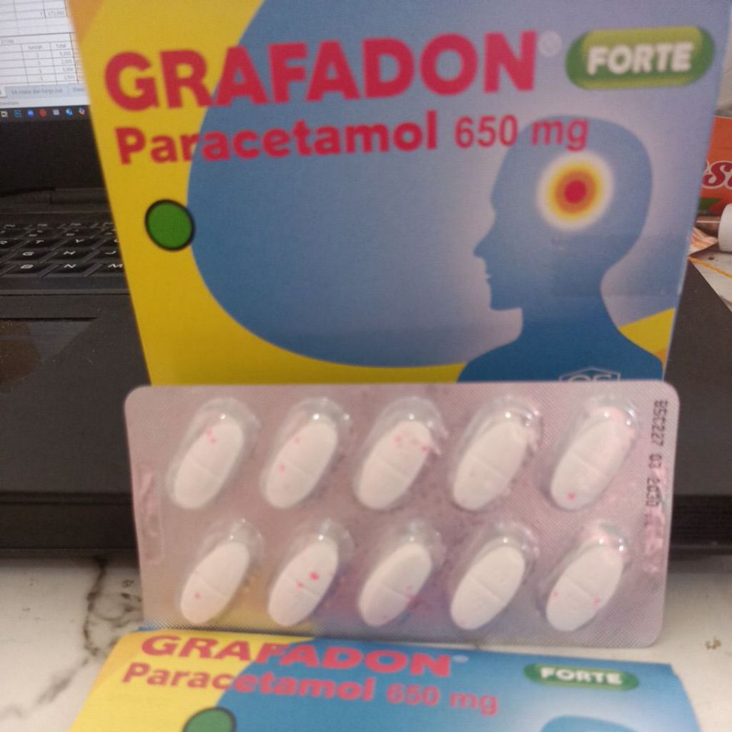 kapsul tablet Grafadon Paracetamol 650mg Forte