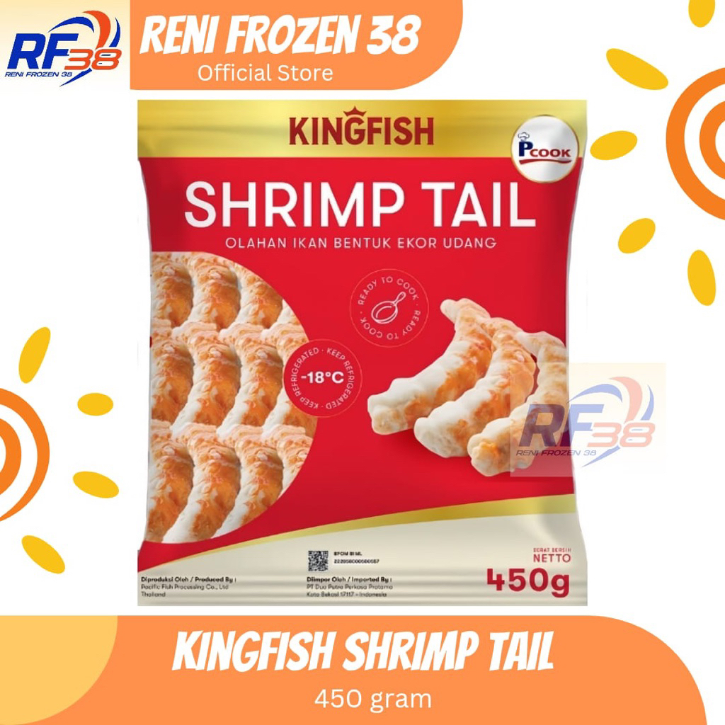 KingFish Shrimp Tail 450gr / Frozen Food / Reni Frozen 38