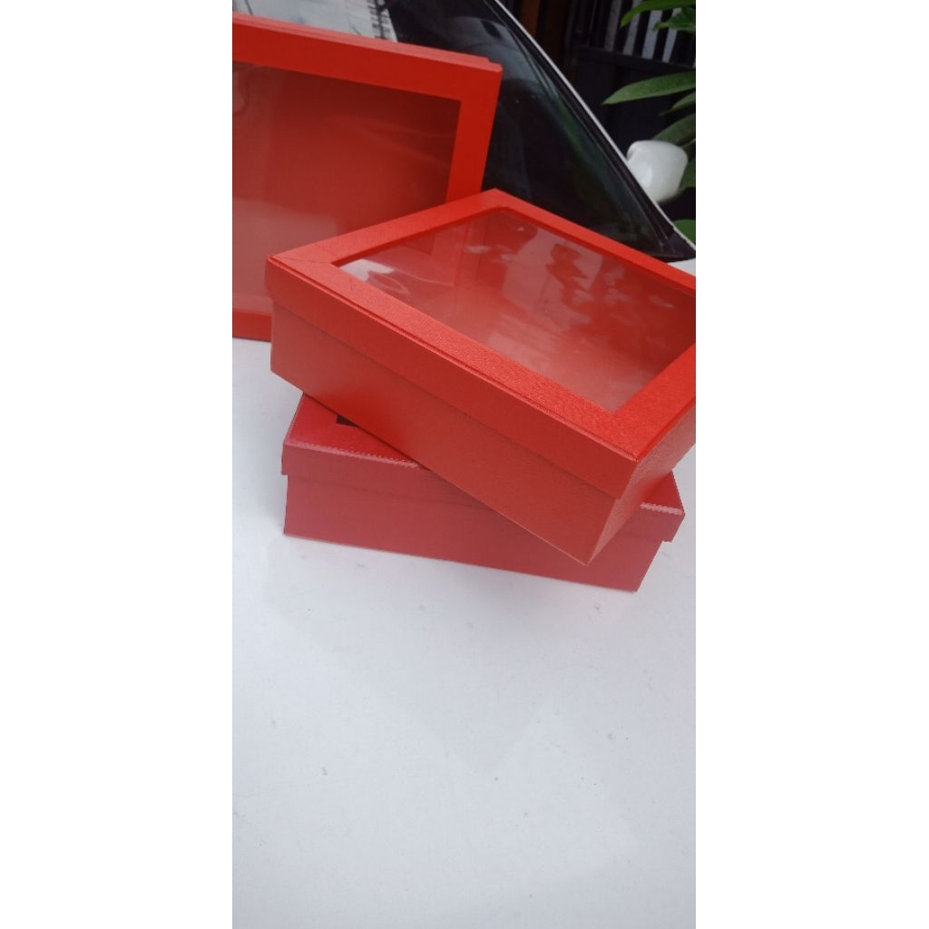 Hardbox  /Kotak kado Jendela mika 30x20x8cm