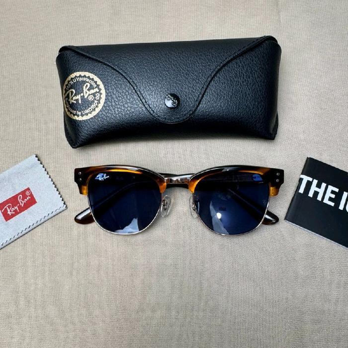 Kacamata Rayban Clubmaster Reverse Tortoise Original