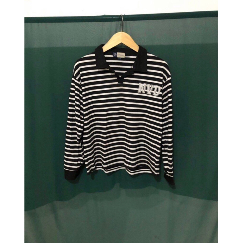 Kemeja Rugby Shirt NEVADA Stripes