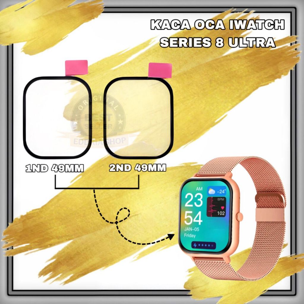 KACA JAM TANGAN SERIES 8 ULTRA KACA OCA IWATCH ORIGINAL BARU
