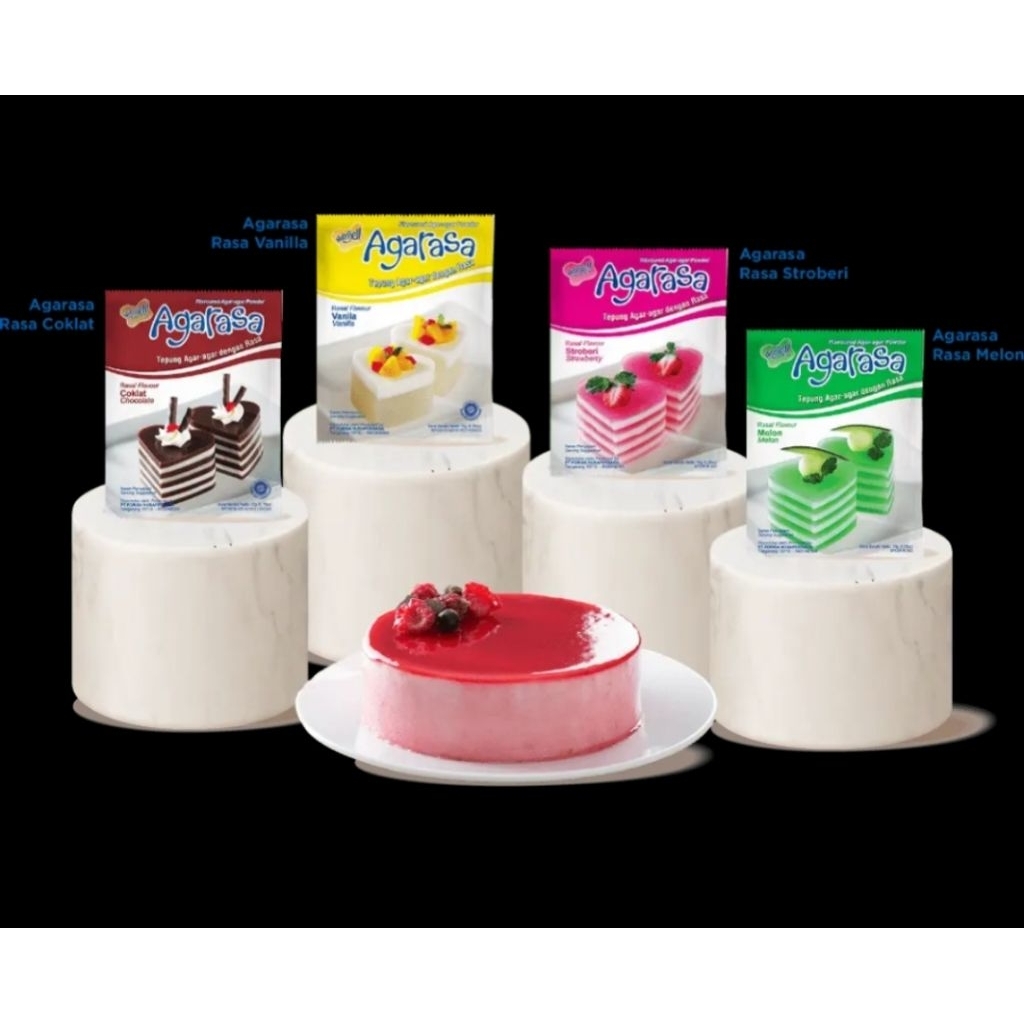 NUTRIJELL AGARASA RASA MELON,VANILA,STOBERI,COKELAT