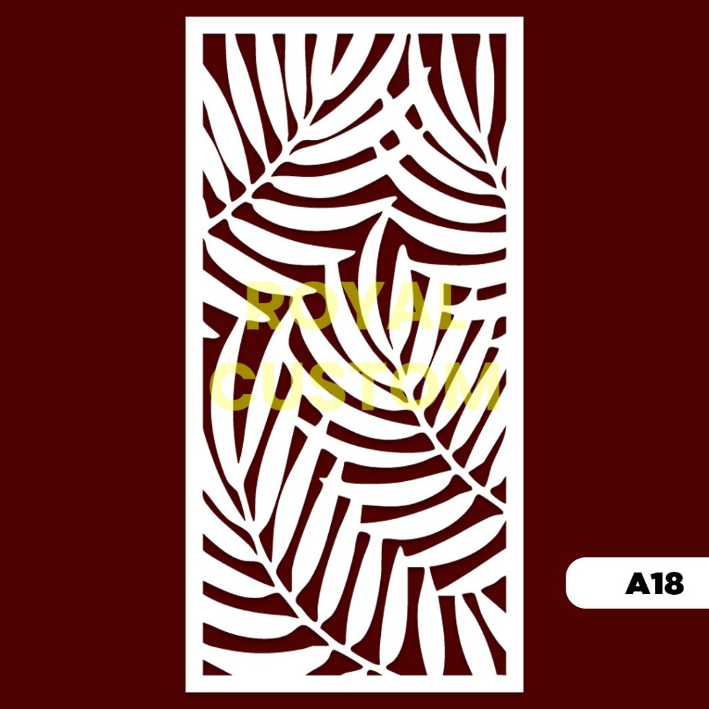 KODE A18 KRAWANGAN PVC BOARD UKURAN 30 X 60 CM / ORNAMEN PVC FOAM BOARD TEBAL 5MM / PARTISI