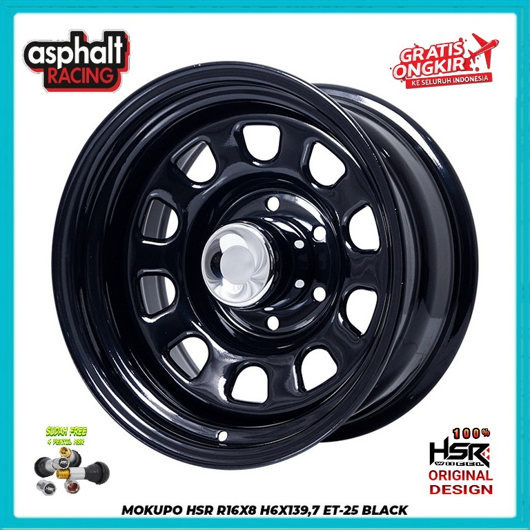 Velg Mobil Daytona Mokupo Ring 16 Pcd 6x139,7 Lebar 8 Untuk Triton Hilux Panther Strada Fortuner R16