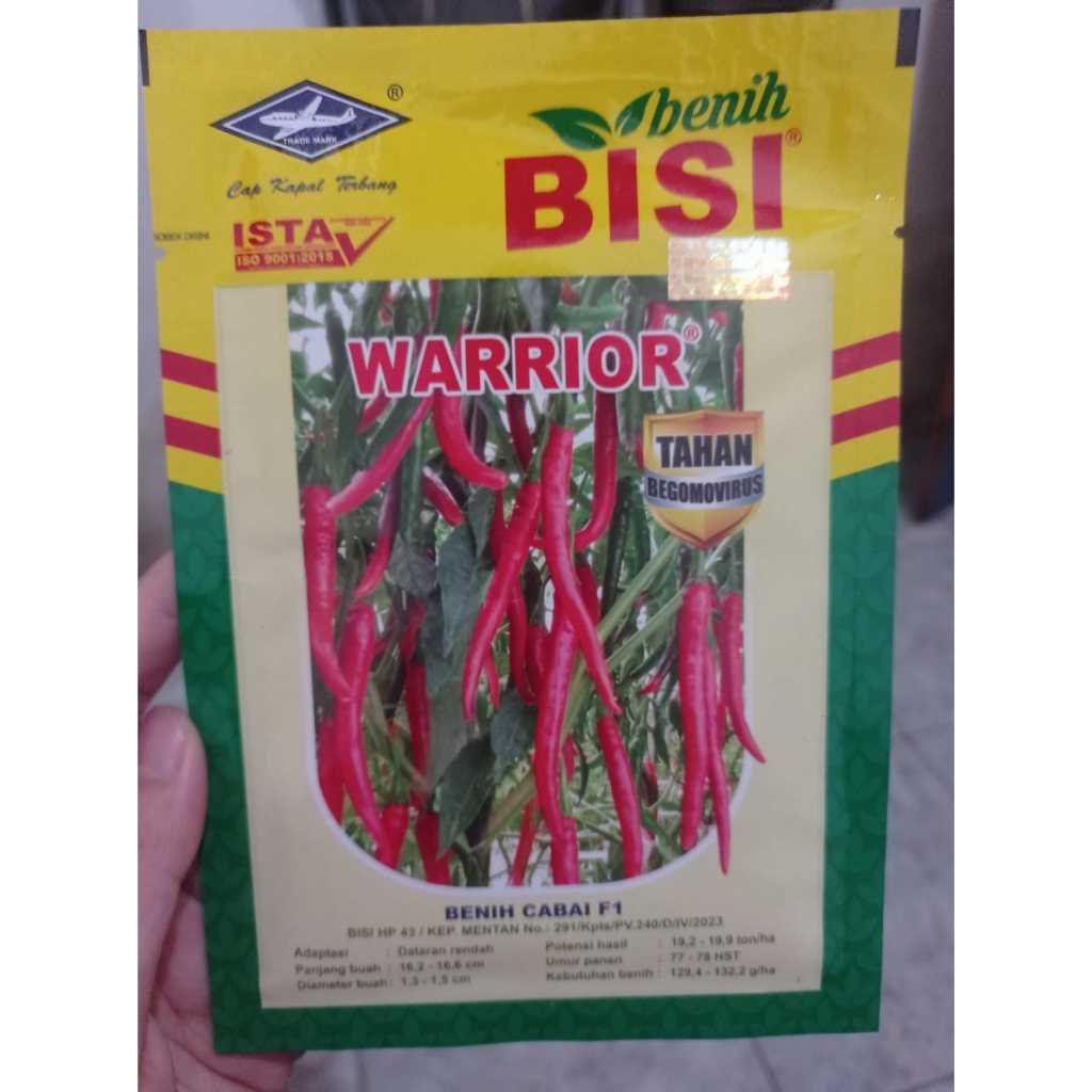 Benih Cabe Besar Warrior Kemasan 10gr Berkualitas