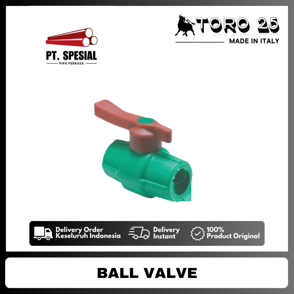 Ball Valve PPR Toro  2" / Stop Valve PPR Toro