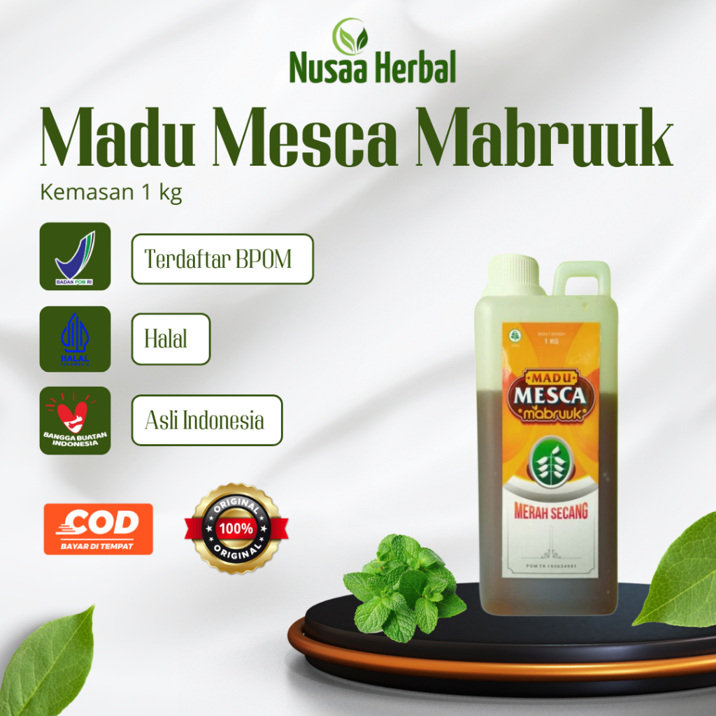 Madu Merah Secang  Mabruuk Madu Mesca Mabruuk 1 kg