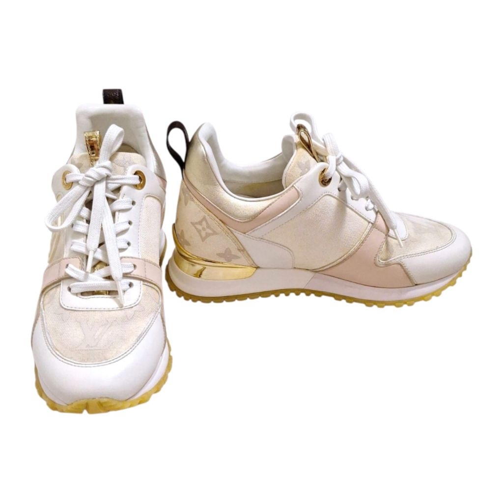 Preloved LV Runaway White Gold Authentic Louis Vuitton