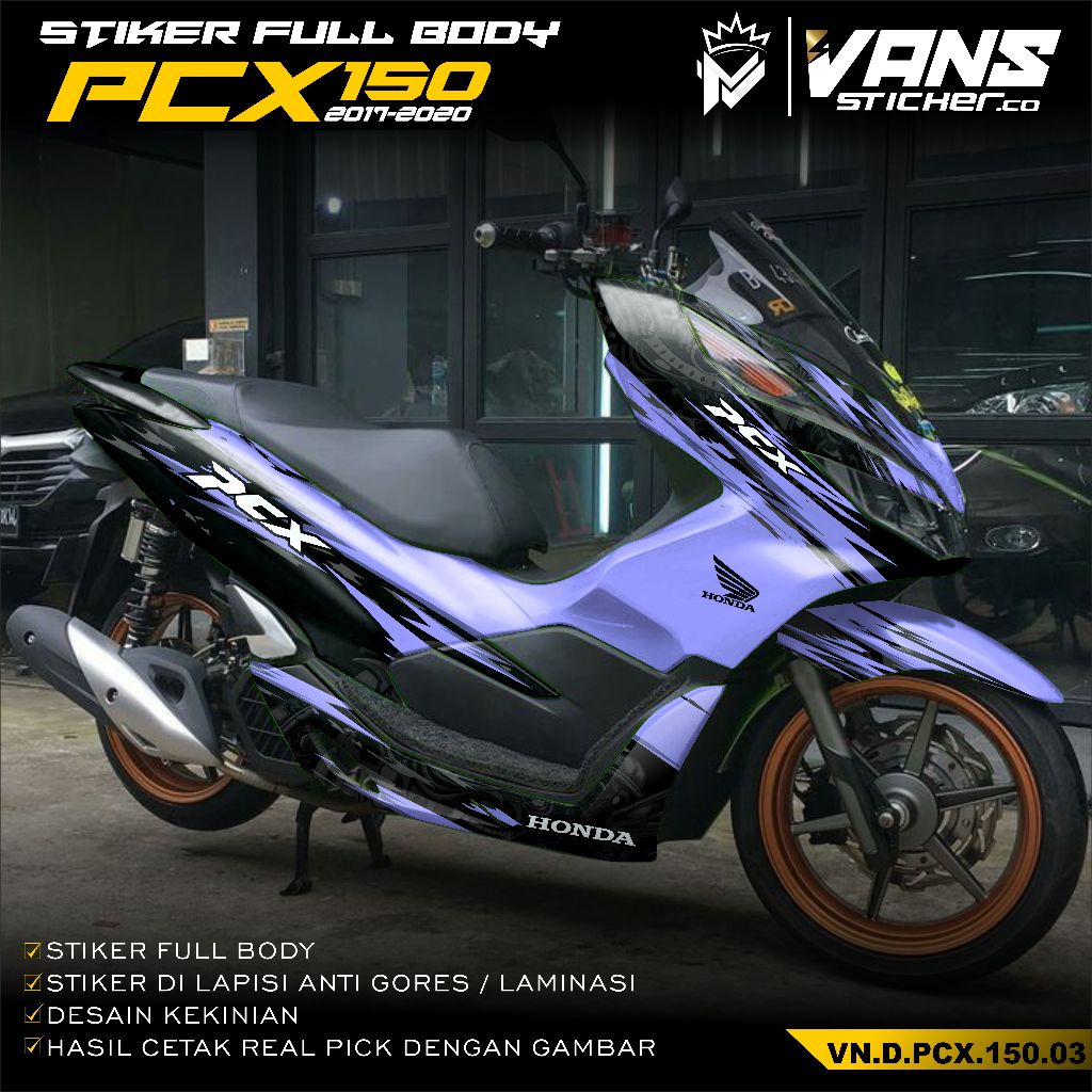 (COD) Sticker Decal Full Body Honda PCX 150  2017 2018 2019 2020 2021 Terbaru Stiker Custom Skotlet 