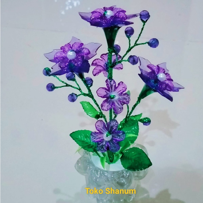 Bunga akrilik kristal/ Bunga murah/ Bunga manik/prakarya