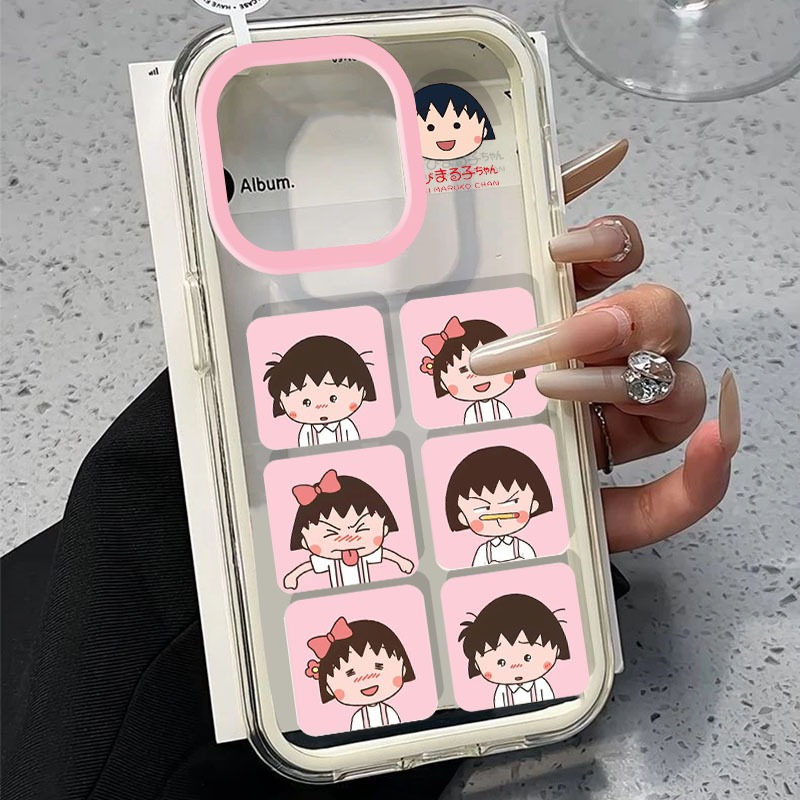 Softcase glossy clear case For iphone 5 6 6S 7 8 X XS XR 11 12 13 14 15 16 PLUS PRO MAX Motif Girl G