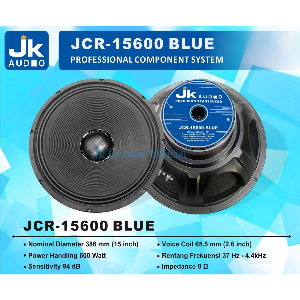 Speaker JCR 15600 JK Audio Speaker 15 inc
