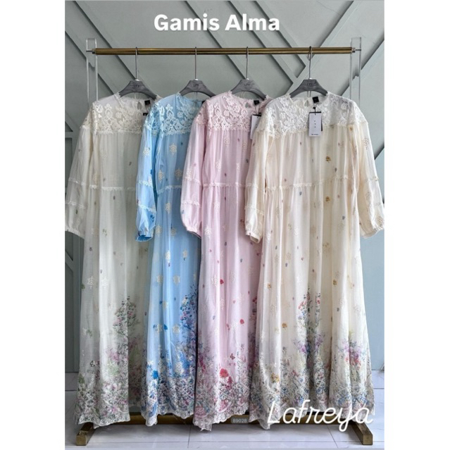 gamis alma, dress lfy, gamis lafreya, dress import premium, gamis mewah, dress bangkok