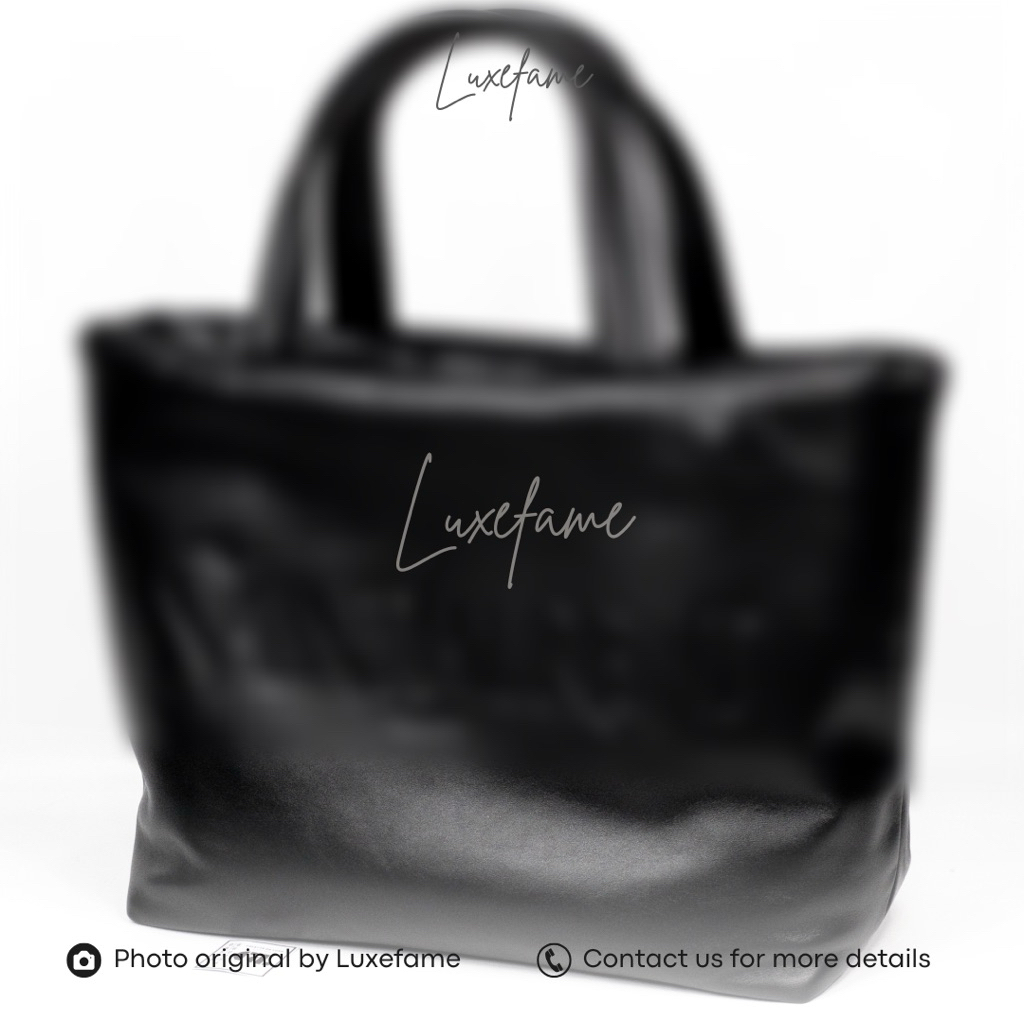 SL Tote Bag Nappa Lambskin Leather Black