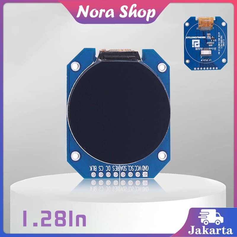 240*240 Gc9a01 Full Color Lcd Display Module / 1.28 Inch Layar Tft Bulat Lcd Display Module