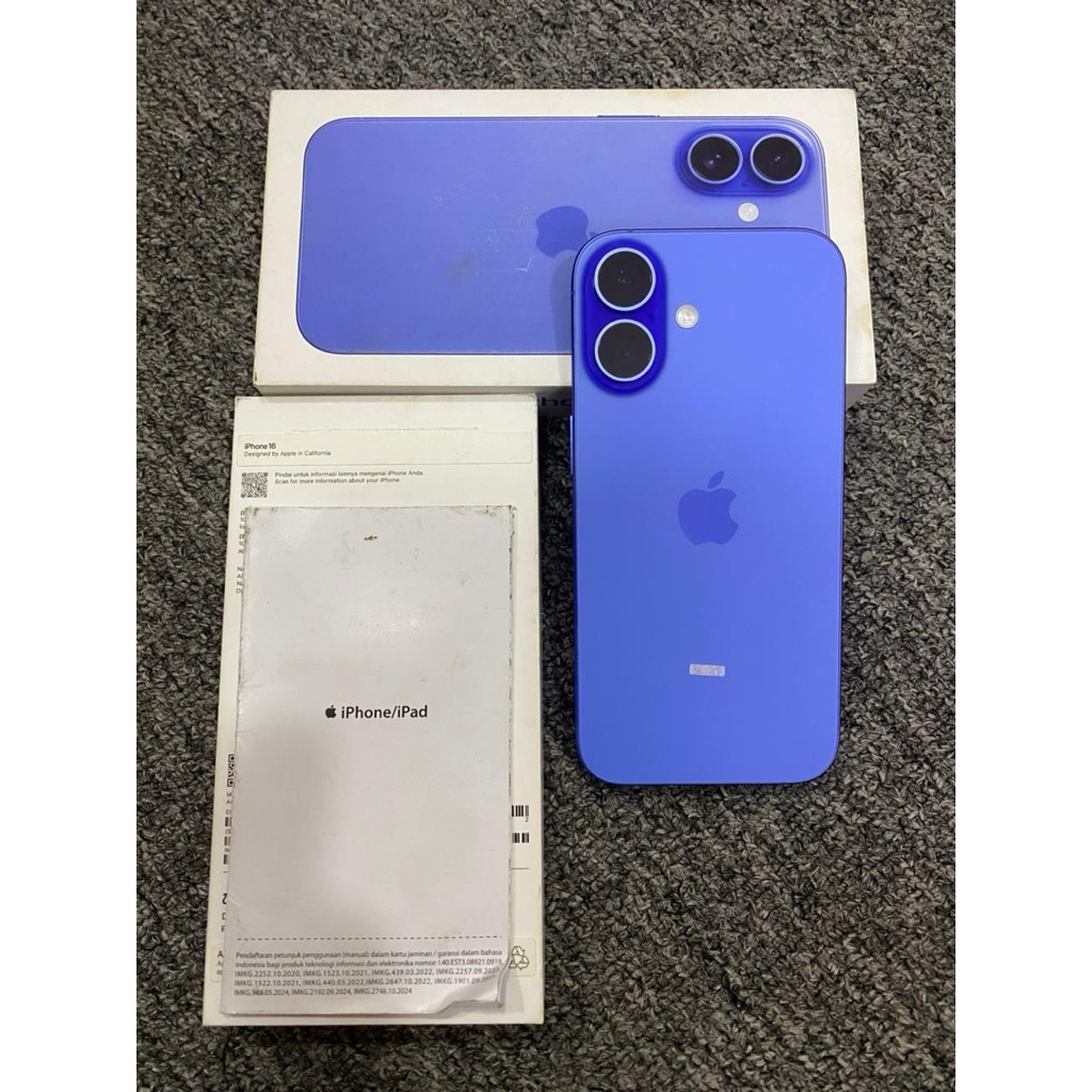 iphone 16 256gb ibox second fullset ori