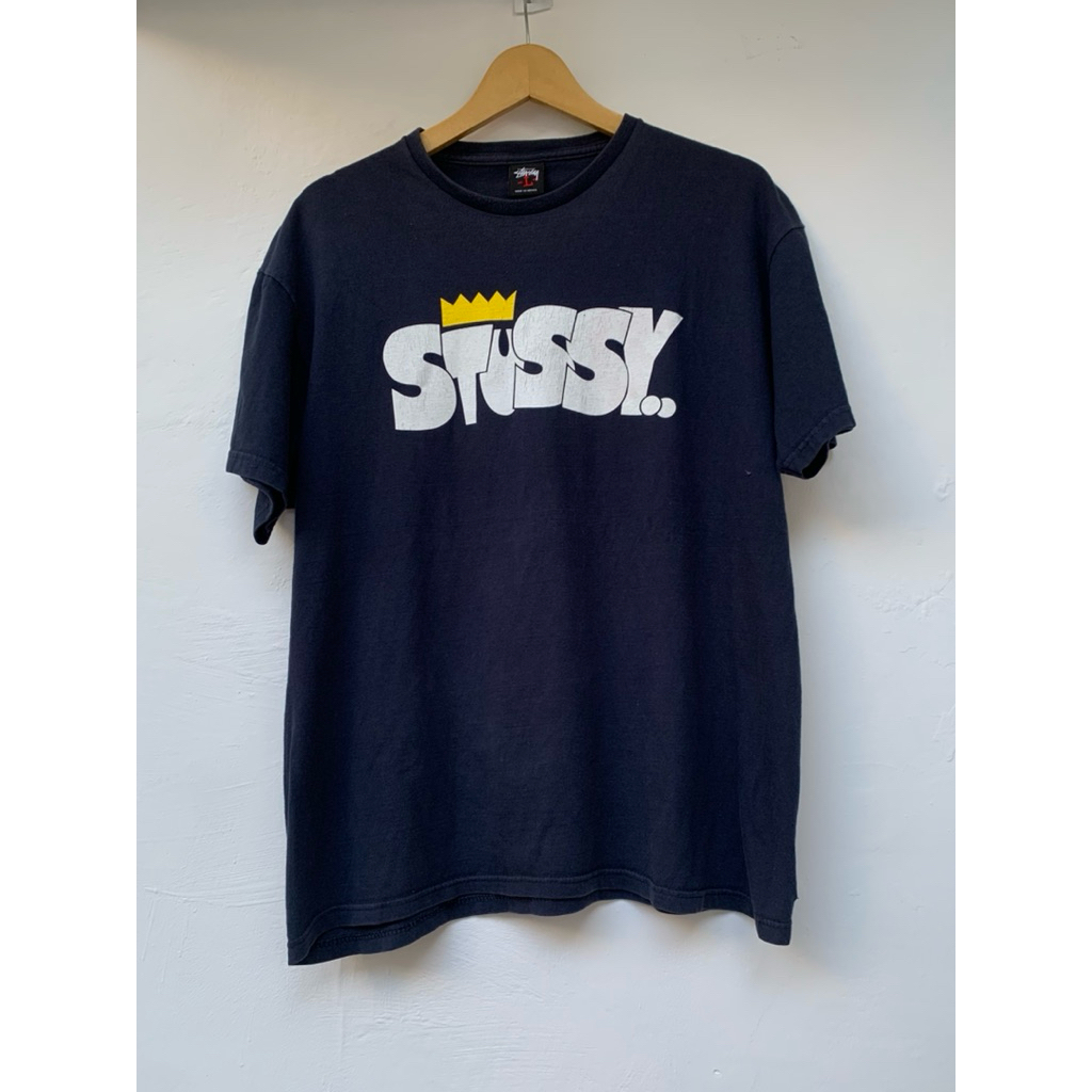 Vintage Stussy Bubble Letters Spellout T-Shirt