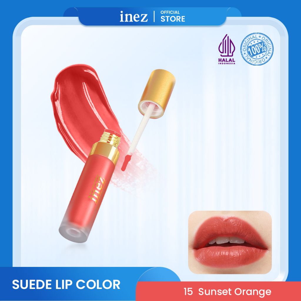 inez suede lip color /lipstik tahan lama/lipstik inez/lipstik matte