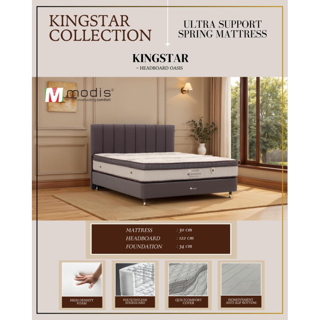 springbed modis kingstar tebal 30 cm