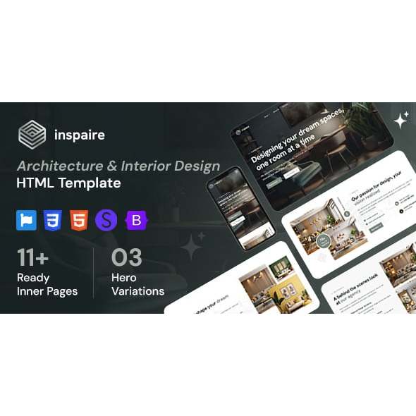 Template Web untuk Arsitektur, Interior Design, Kusen, Meubel, Perabotan, Kontruksi | Inspaire Boots