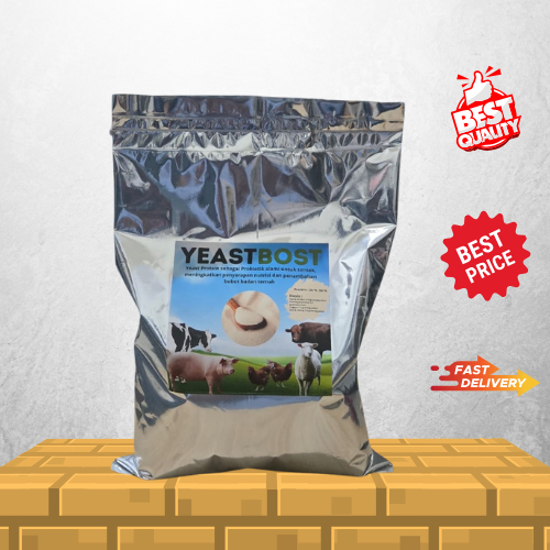 YeastBost Feed Grade 1KG– Yeast Protein untuk Ternak, Meningkatkan Memacu & Pertumbuhan