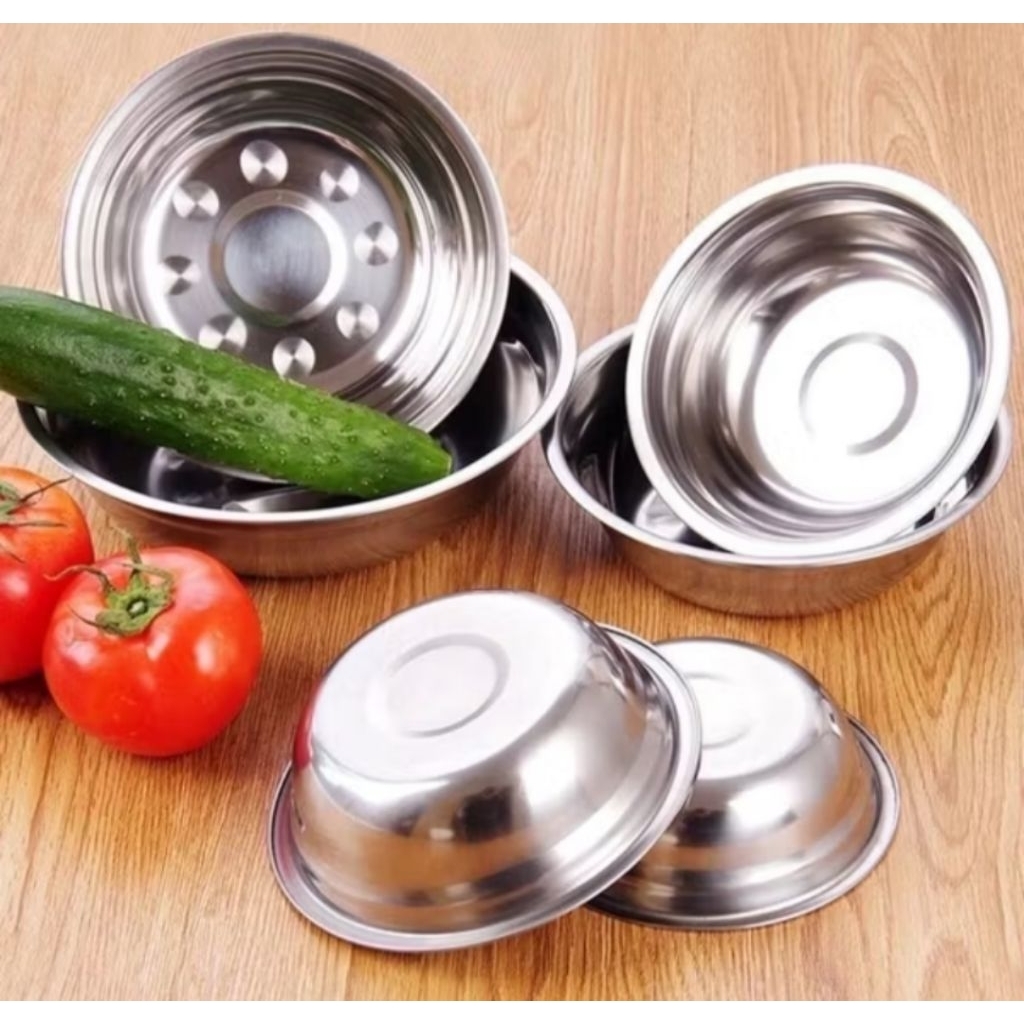 2pcs Mangkok Stainless Mini Mangkok Kobokan Kecil Mangkok Stainless High Quality