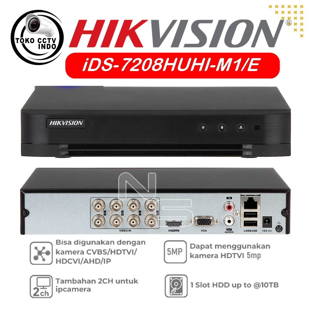 TCI -DVR 8ch HIKVISION DS-7208HUHI