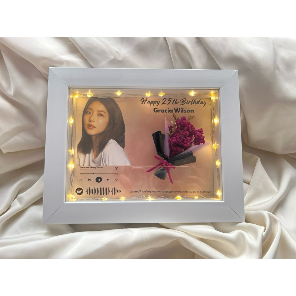 BINGKAI FOTO AESTHETIC KADO | KADO FOTO FRAME 3D | KADO FOTO FRAME SPOTIFY | GIFT FOTO FRAME 3D WISU