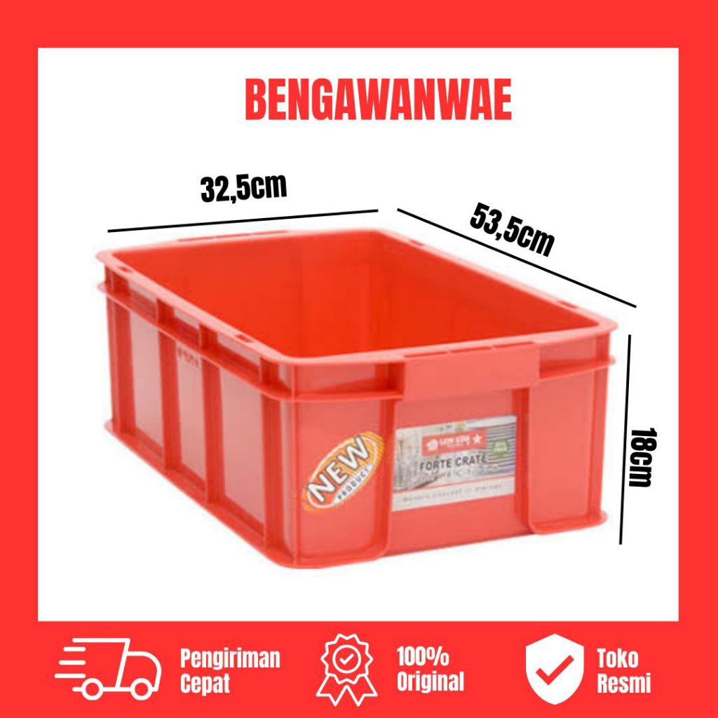 [WARNA REQUEST/RANDOM] Lion Star Forte Crate 101 Kapasitas 20 Liter Container Box Keranjang Serbagun