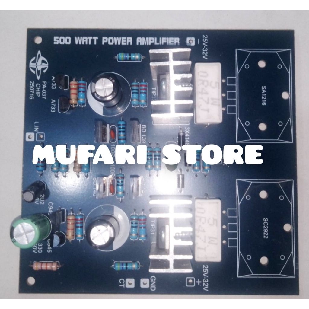 KIT 500 WATT AUDIO POWER AMPLIFIER MONO