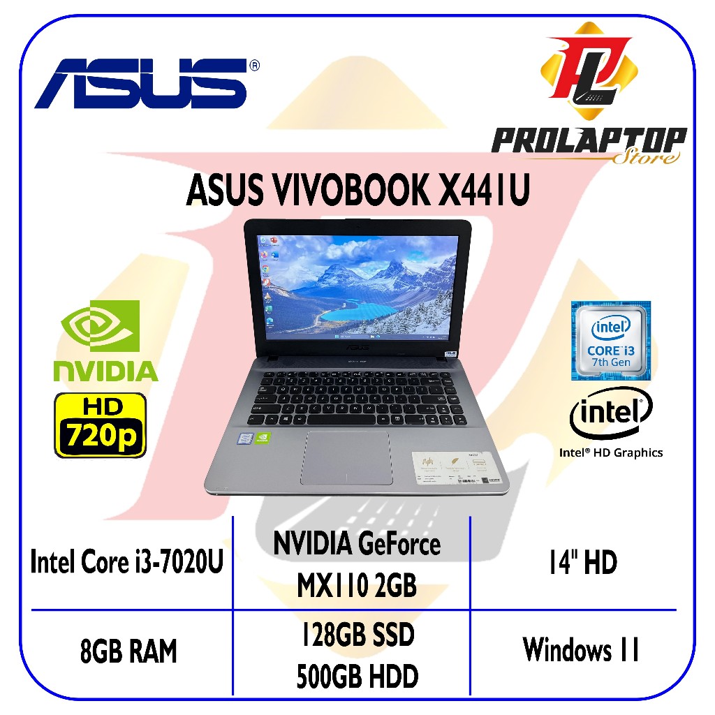 Asus VivoBook X441U | X441N | X441M | X441B | Intel Celeron | AMD A6 | AMD A9 | Intel Core i3