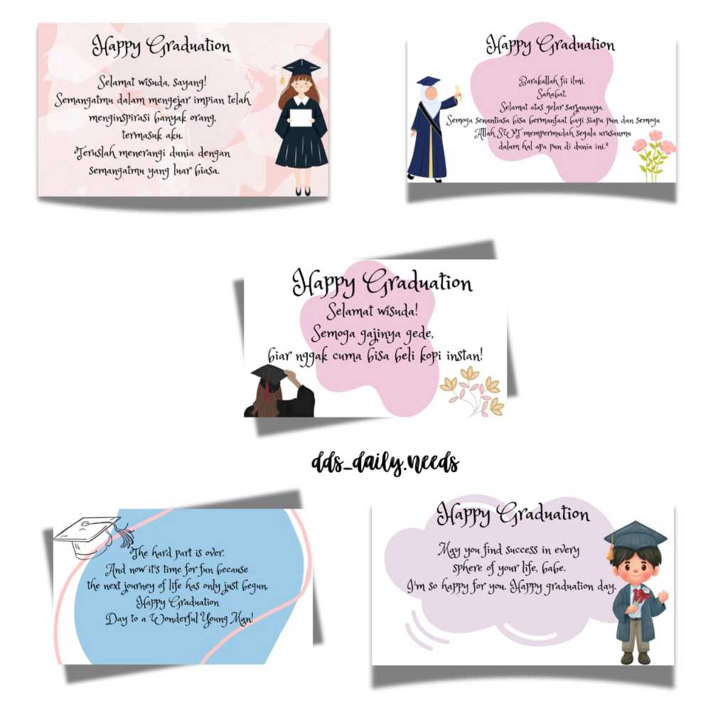 Greeting Card Graduation / Gift Card / Kartu Ucapan Wisuda / Kartu Ucapan Graduation