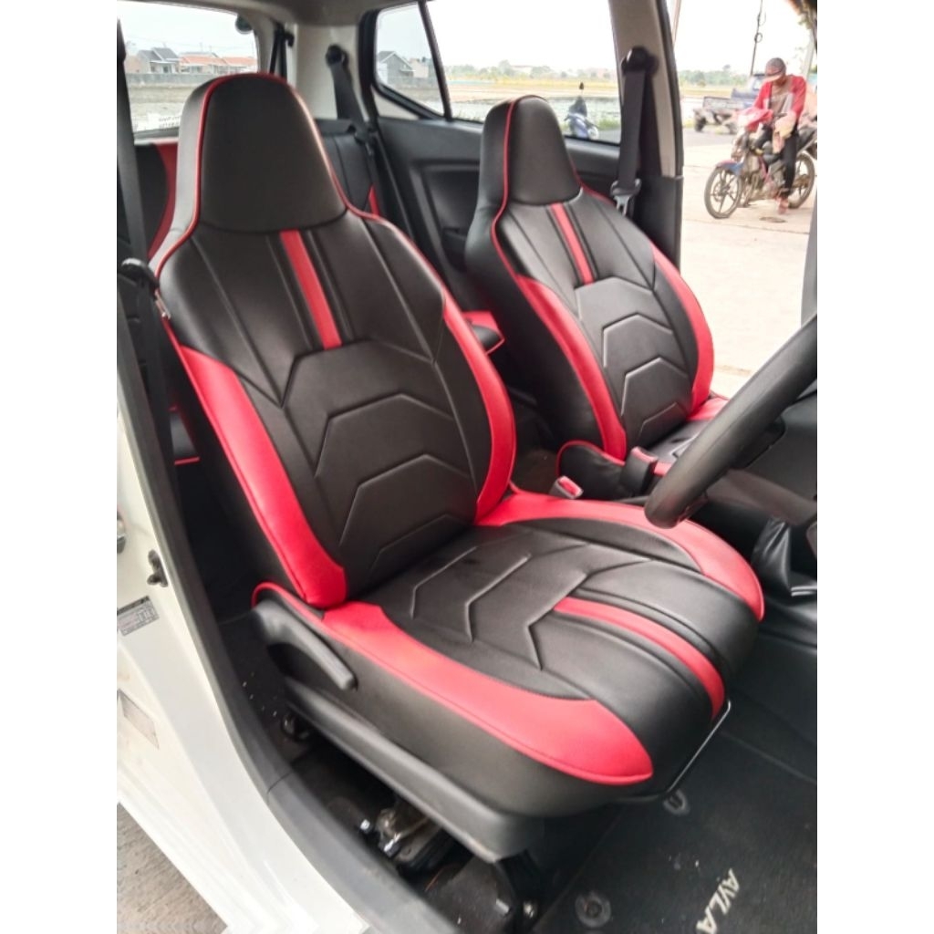 sarung jok mobil sigra calya  bahan ferari