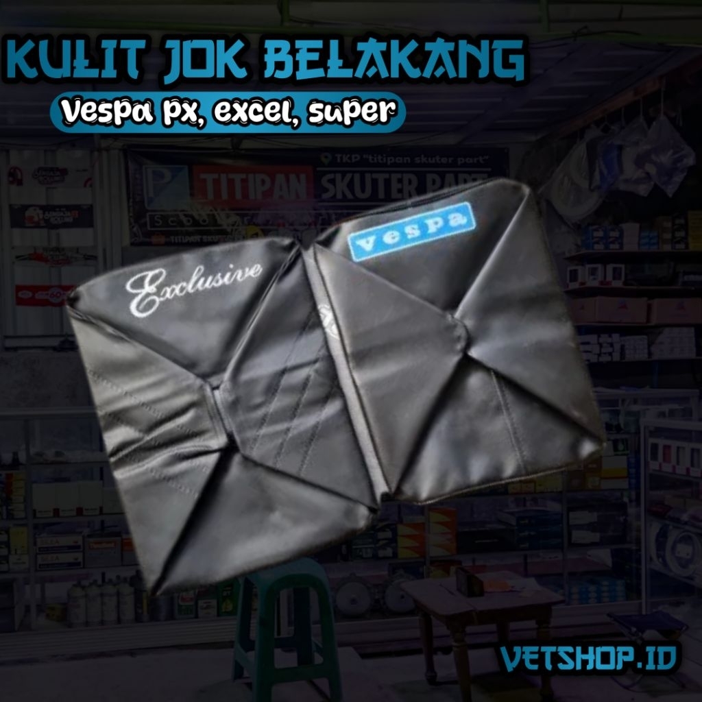 Bungkus jok cover jok belakang vespa super px