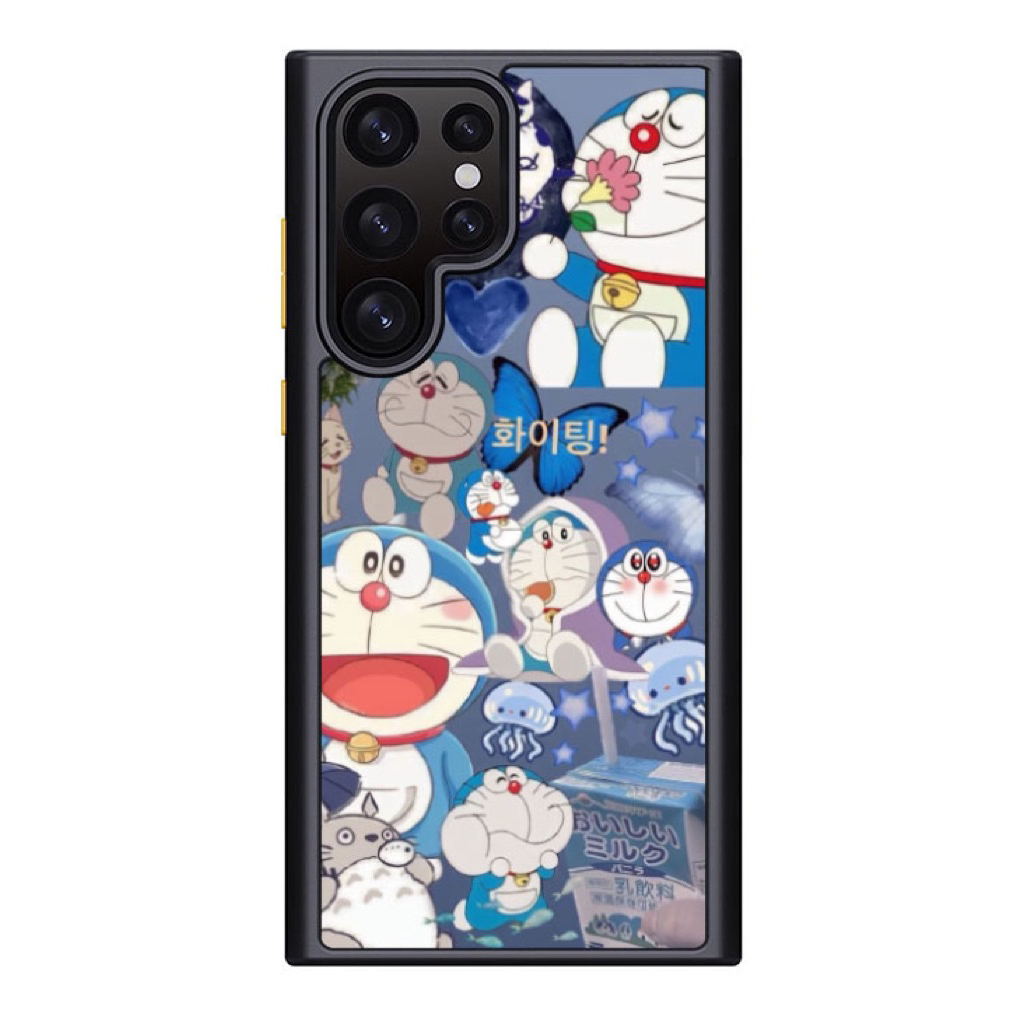 Hybrid Case Casing Samsung Galaxy S25 Ultra S24 S23 S22 S21 S20 Ultra Plus FE , Case Doraemon ,HC103