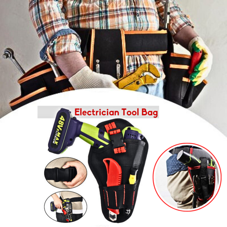 JAYA Tas Perkakas Pinggang Tukang Konstruksi Multifungsi Tool Bag Mesin Bor Tool Bag Fanny Pack