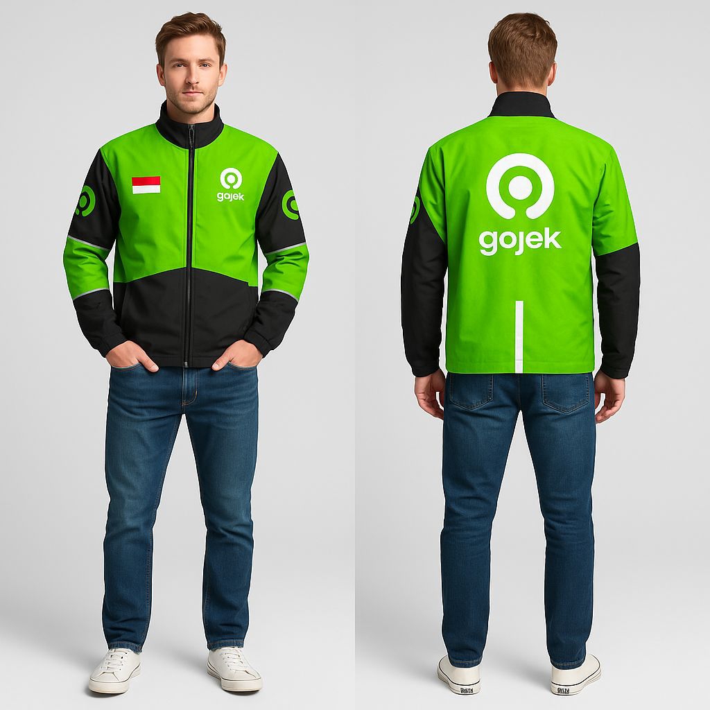 Jaket Motor/jaket Motor Ojol Go#jek/Jaket Motor Bahan Taslan /Jaket Motor Outdoor