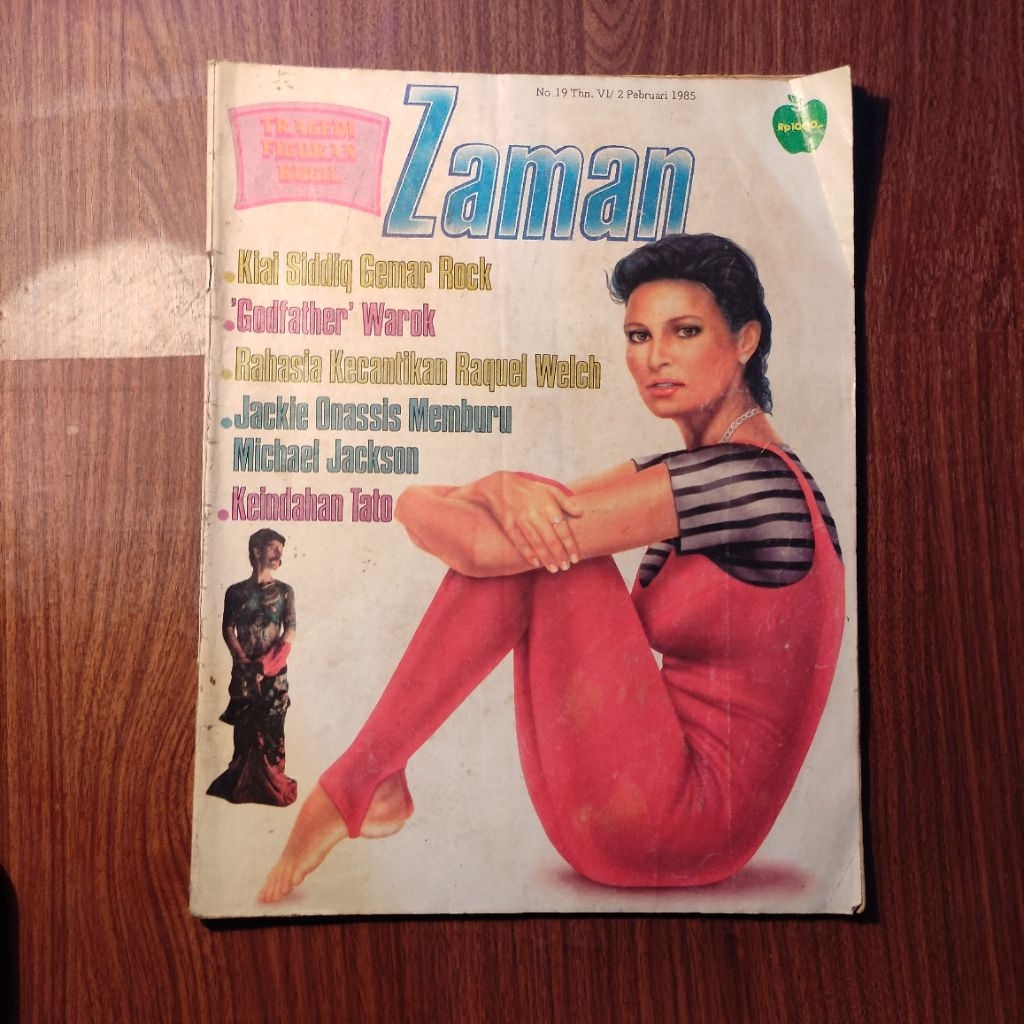 Majalah Zaman  Februari 1985 Keindahan Tato, Jackie Onassis Memburu Michael Jackson