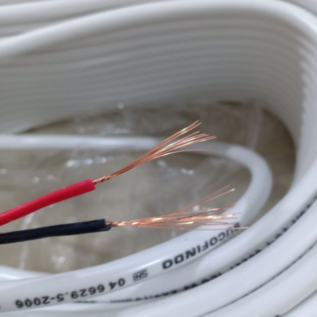 KABEL LISTRIK 2X0.75 SERABUT HARGA PERMETER/SNI