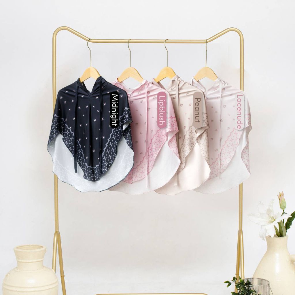 Bergo Motif Millie / Hijab Instan / Bergo Motif
