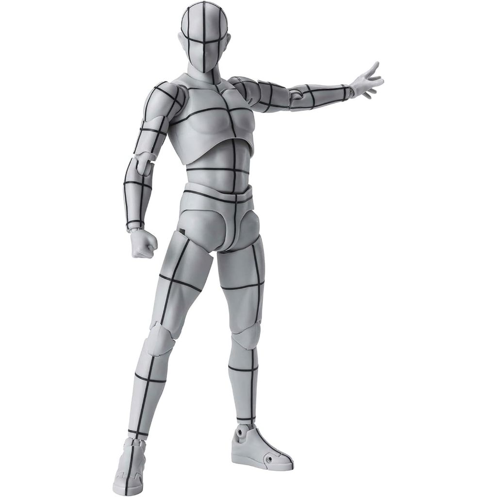 Kosik SHF Figuarts Body Kun -Wireframe- Sports Edition Figure (Gray Color Ver.) (Wireframe)