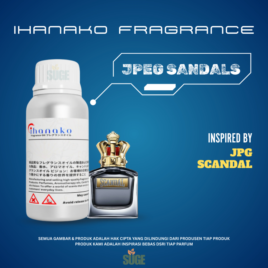 JPEG SANDALS - JPG SCANDAL | BIBIT PARFUM MURNI IHANAKO FRAGRANCE JAPAN
