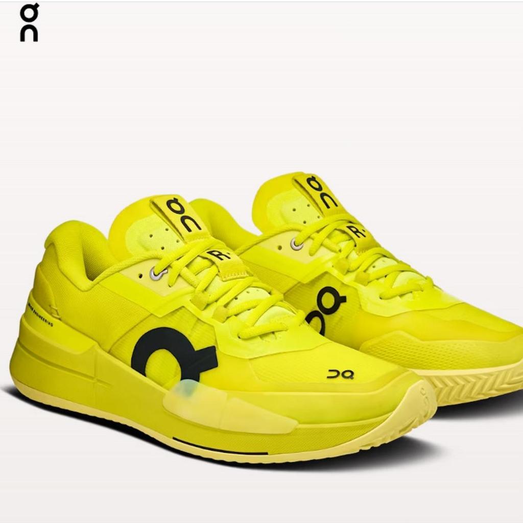 SEPATU TENIS ON THE ROGER PRO 2 CLAY LIME LIMELIGHT ROGER FEDERER RF