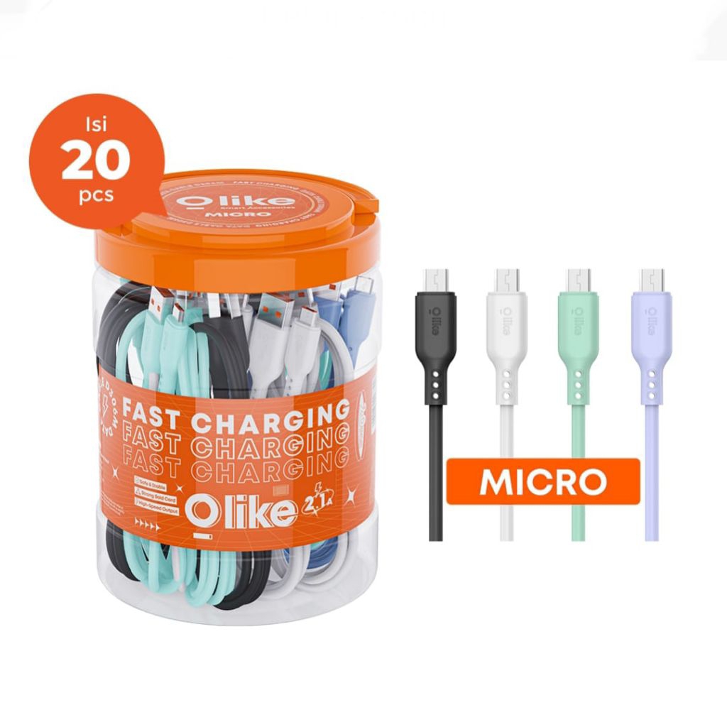 (1TOPLES) Kabel Data OLIKE Micro |Type C |Lightning
