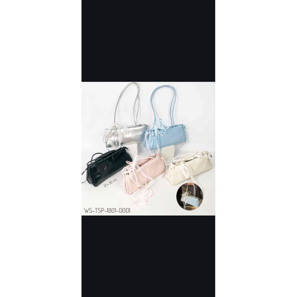 Lace Ribbon Shoulder Bag