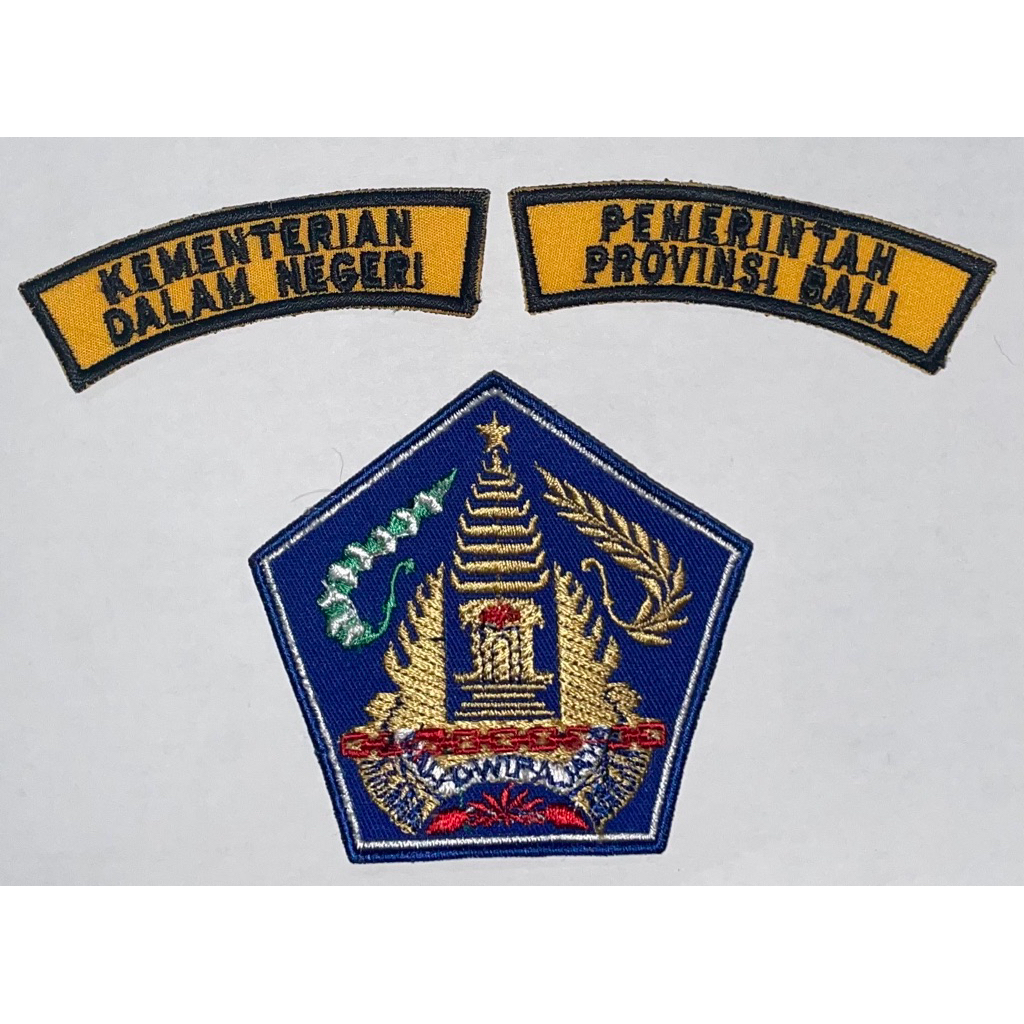 1 Set Emblem Logo Pemerintah Daerah Provinsi Bali (Kuning)