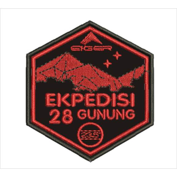 Emblem Patch Bordir Eiger Ekspedisi 28 Gunung - CBI
