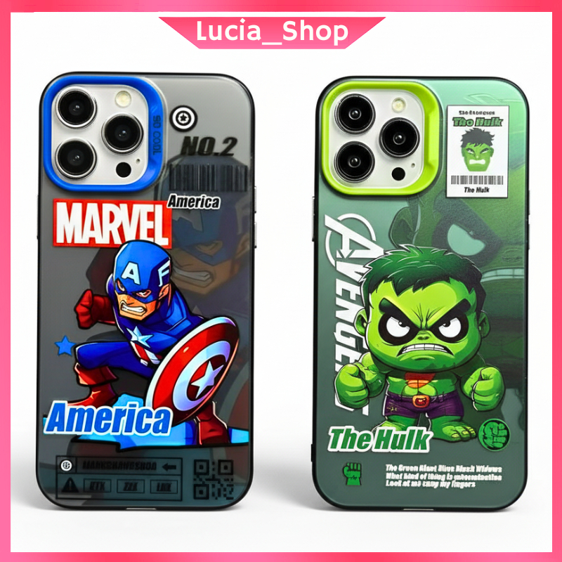 Case Xiaomi Redmi 9A 9C 10A 10 Prime Note 8 9 Pro 11 11S Casing Softcase Hulk Marvel Captian America
